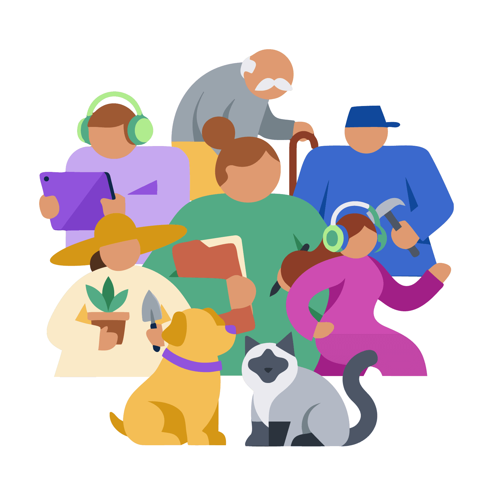 Ilustración de la comunidad Vzino